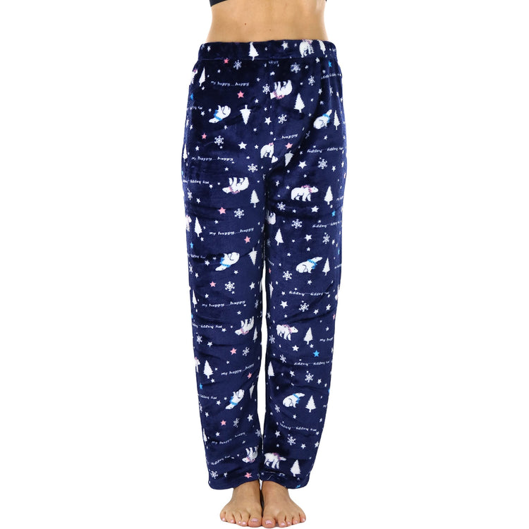 Women's Poly Fabric Ankle Length Pajama Bottoms