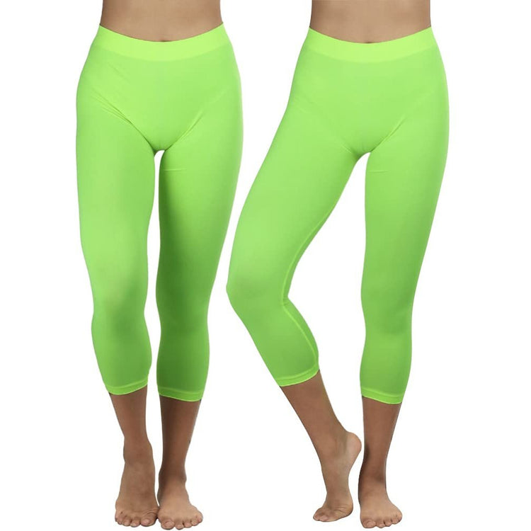Women’s Capri Length Seamless Lightweight Stretch Leggings