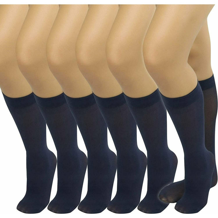 Womens Pack of 6 Knee High Trouser Professional Socks