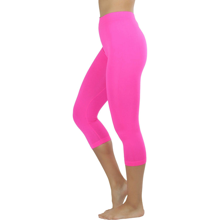 Women’s Capri Length Seamless Lightweight Stretch Leggings