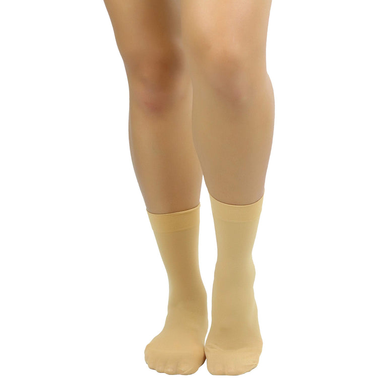 Women's Pack of 6 Solid Colored Trouser Ankle Socks