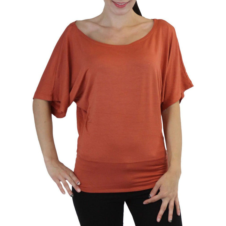 Women's Oversized Off The Shoulder Dolman Blouse