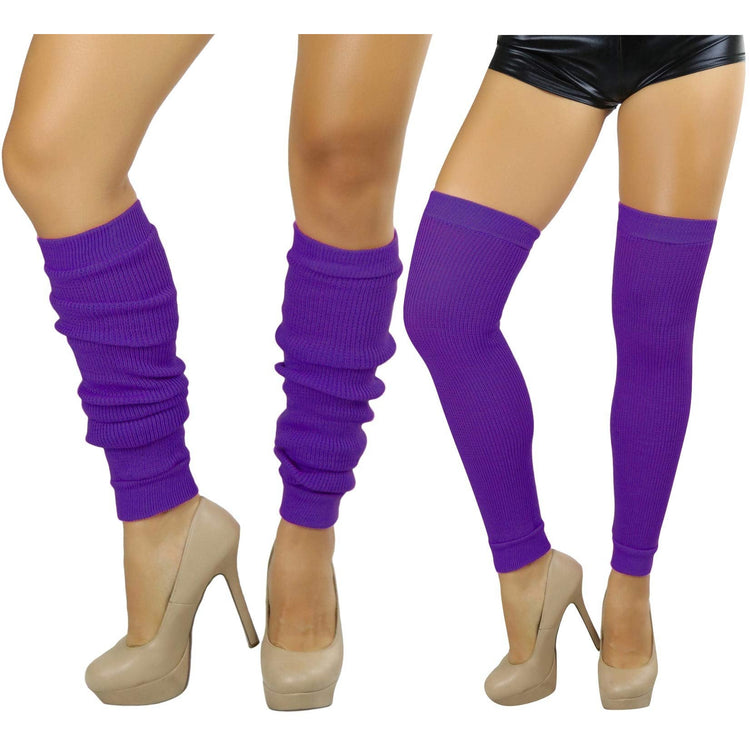 Women's Long Thigh High Separated Leg Warmers