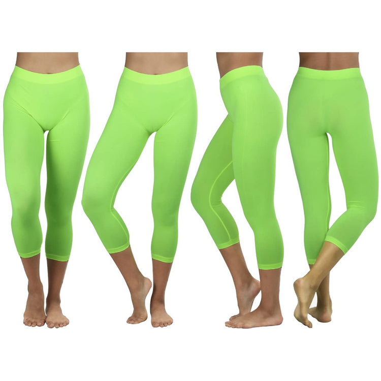 Women’s Capri Length Seamless Lightweight Stretch Leggings