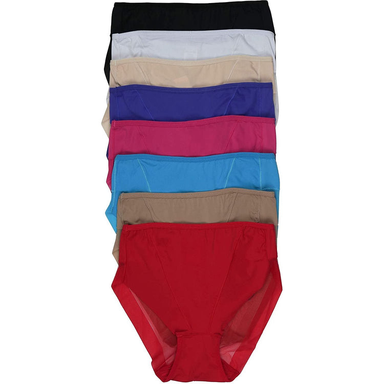 ToBeInStyle Womenโs Pack of 6 Comfortable No Panty Line Laser Cut Boyshorts