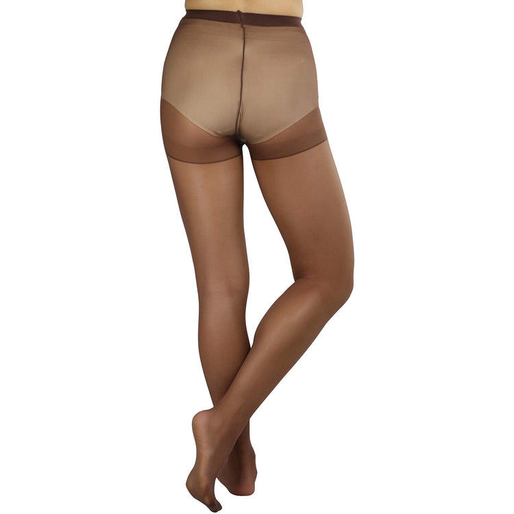 Women's Pack of 6 Plain Full Length Pantyhose