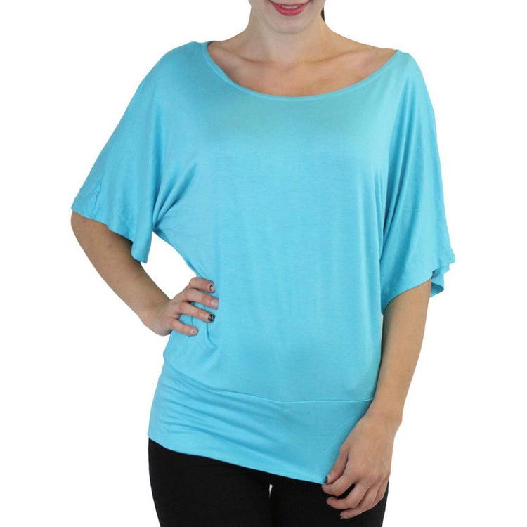 Women's Oversized Off The Shoulder Dolman Blouse