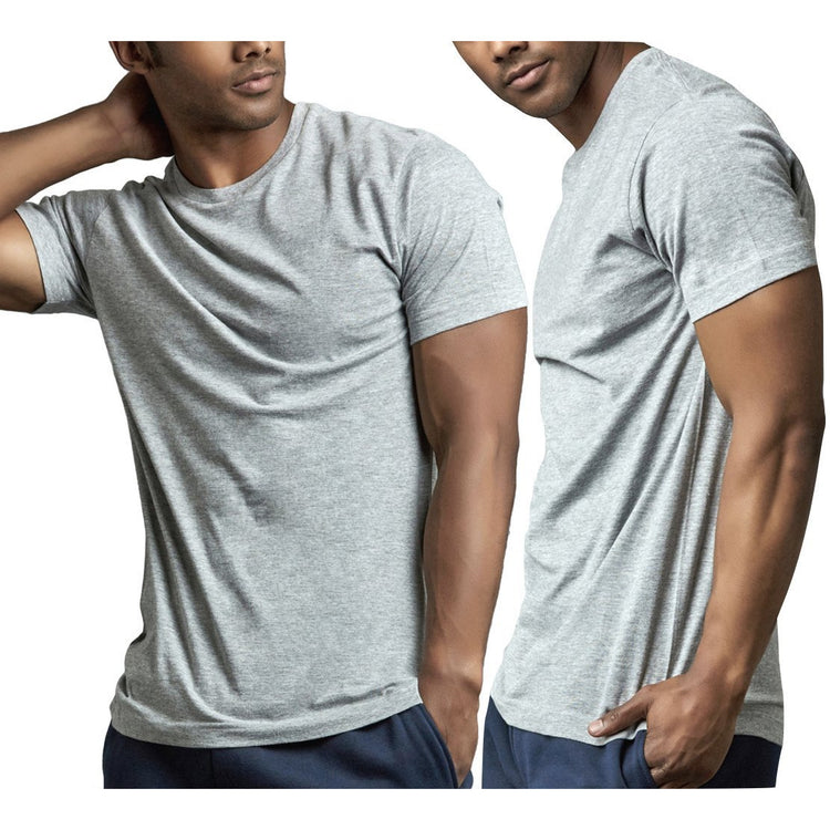 ToBeInStyle Men's Pack of Cotton Short Sleeve Crew Neck Tees
