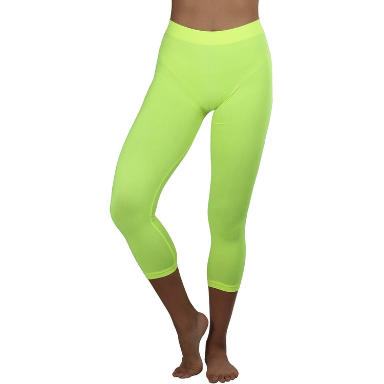 Women’s Capri Length Seamless Lightweight Stretch Leggings
