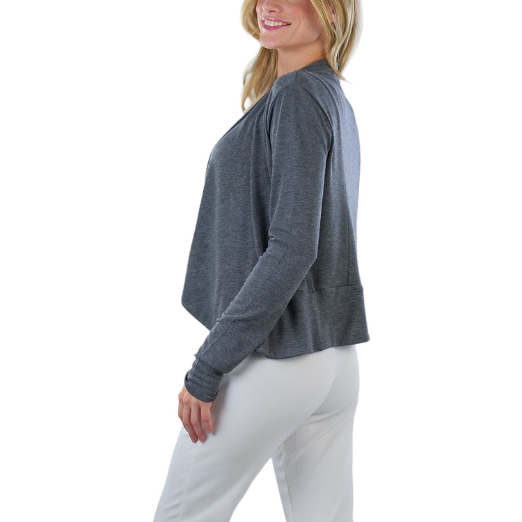 Women's Draped Front Cardigan