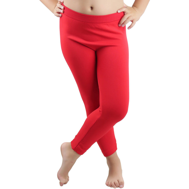 Girl’s Fun Seamless Poly Blend Lightweight Opaque Capri Tights
