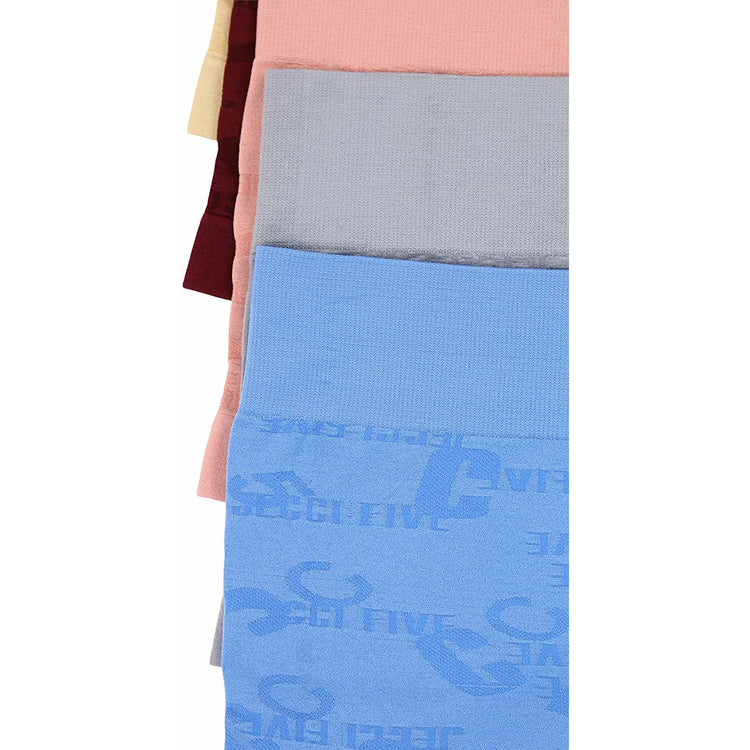 ToBeInStyle Women's Pack of 6 Stretch Microfiber Cheeky Boyshort Panties