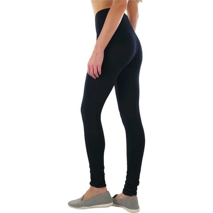 ToBeInStyle Women's Medium Weight Breathable Cotton-Spandex Leggings