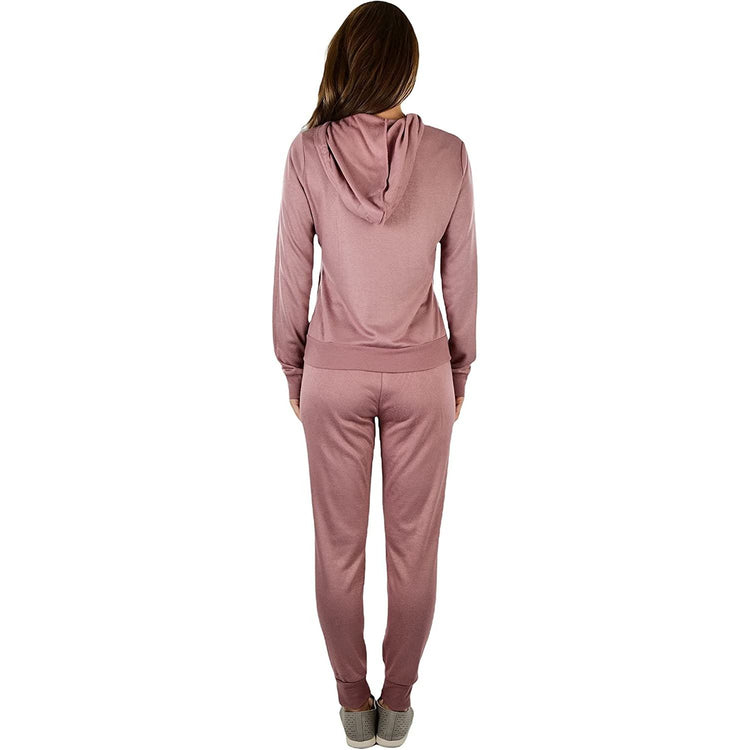 ToBeInStyle Women's French Terry Lightweight Hooded Jacket & Pants