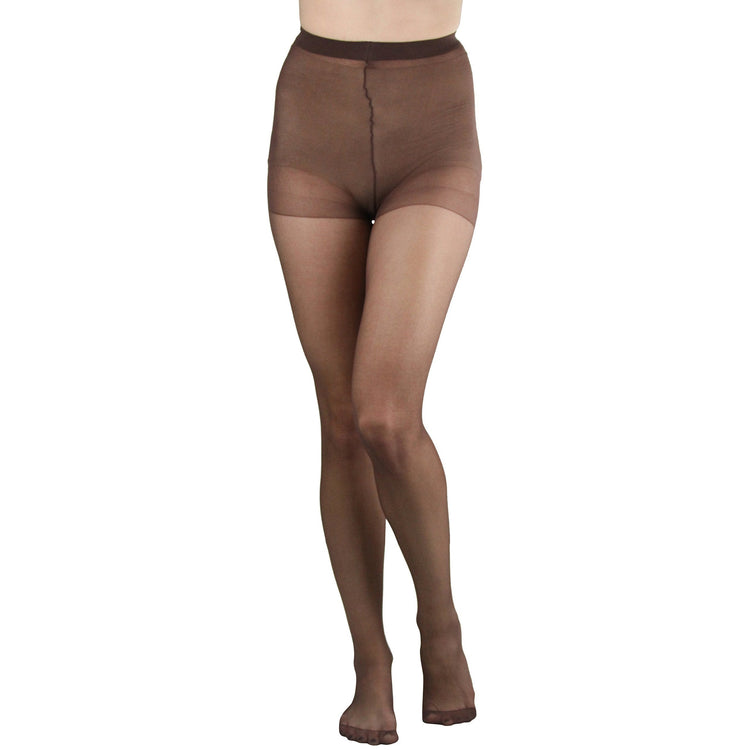 Women's Pack of 6 Plain Full Length Pantyhose
