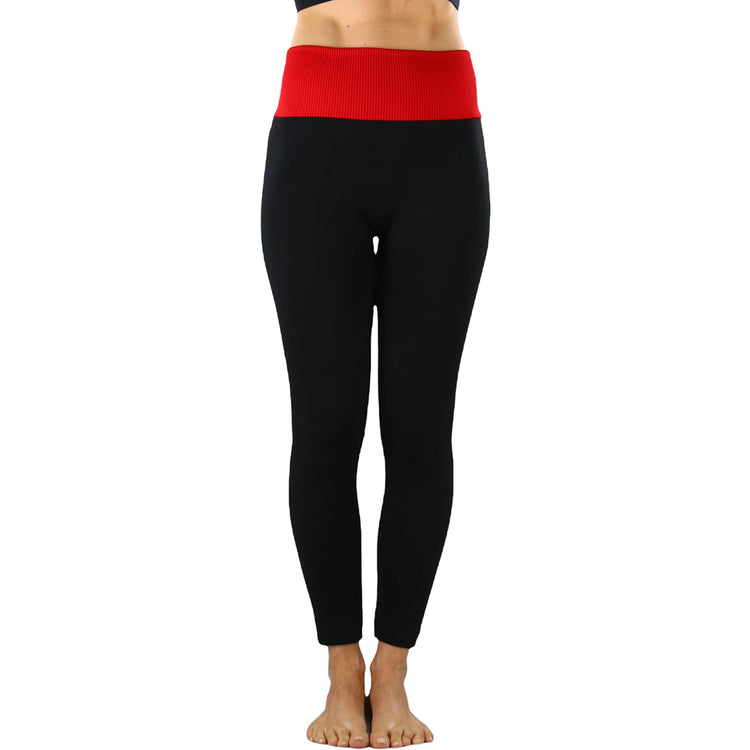 Women's High Waist Fleece Lined Ankle Length Leggings