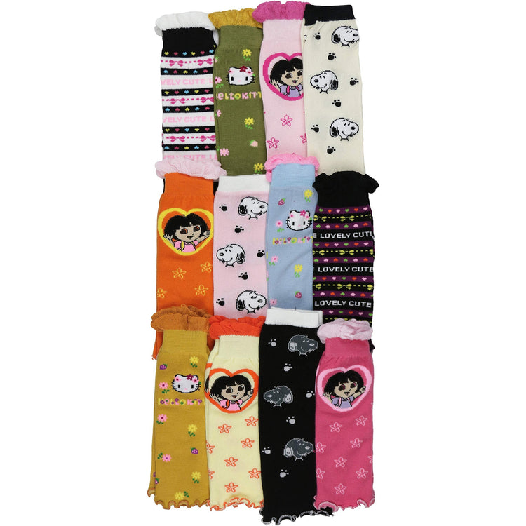 Packs of 6 Leg Warmers Leggings Kneepads Girls Baby Crawling Socks