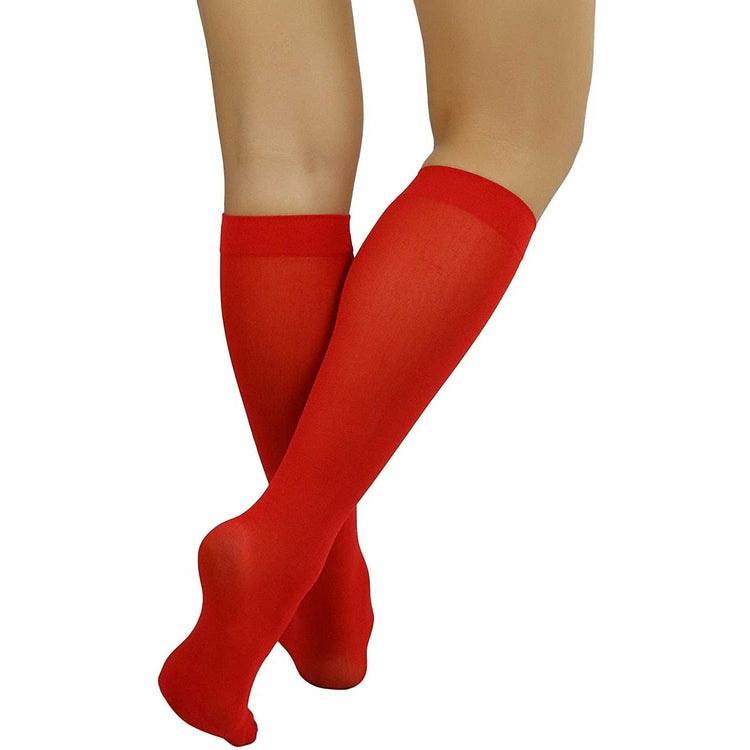 Womens Pack of 6 Knee High Trouser Professional Socks