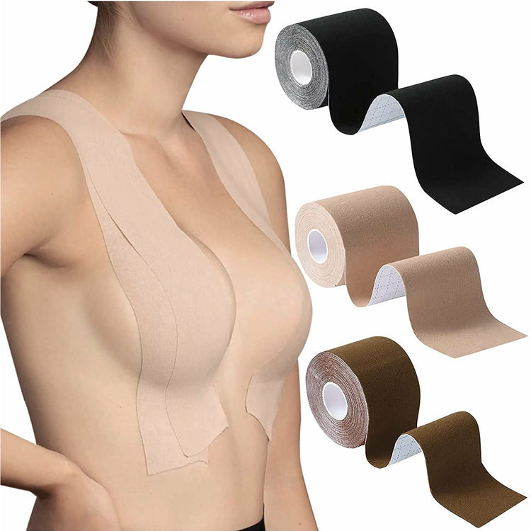 ToBeInStyle Women's Cotton Blend Adhesive Enhancing Lift Tape