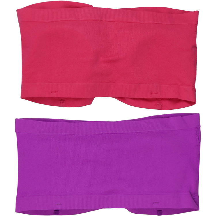 Women's Pack of 6 Strappy Back Bandeau Strapless Tube Bras