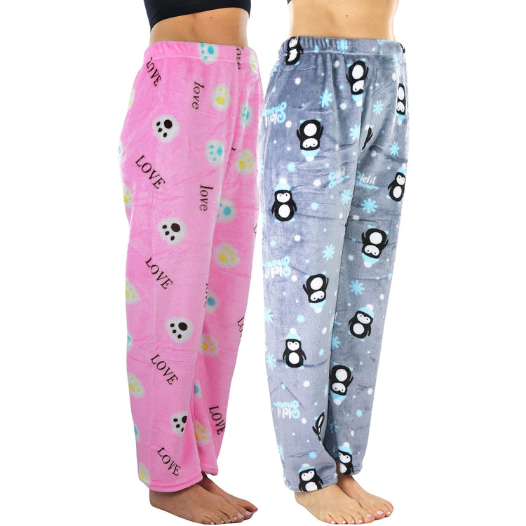 Women's Poly Fabric Ankle Length Pajama Bottoms