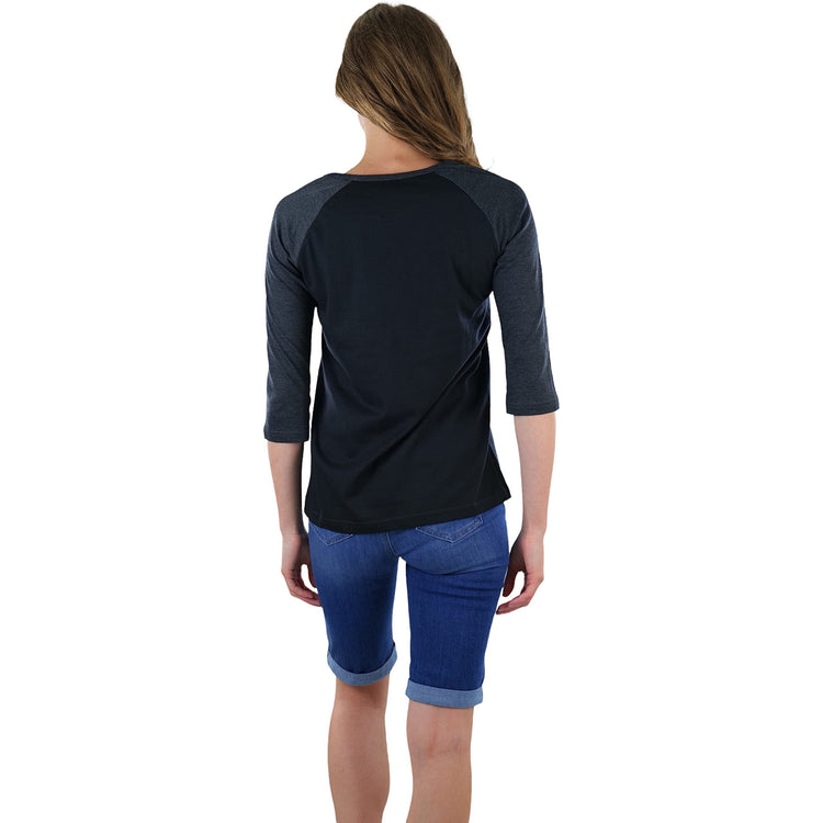 Women's Classic Two Color Cotton Baseball T-Shirts
