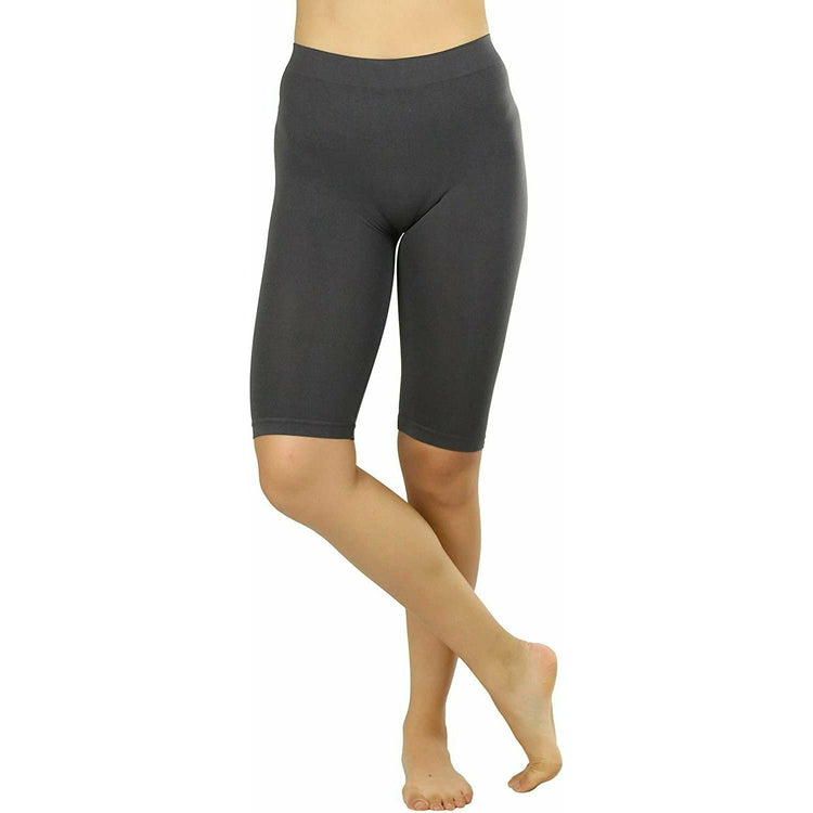 ToBeInStyle Women's Nylon 19" Knee Length Legging Shorts