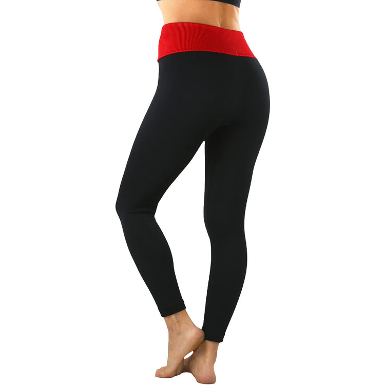Women's High Waist Fleece Lined Ankle Length Leggings