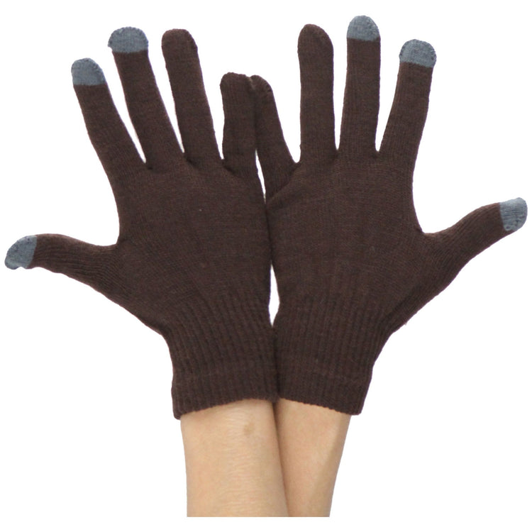 ToBeInStyle Men’s Pack of 6 Assorted Style Traditional Winter Knit Cold Weather Gloves