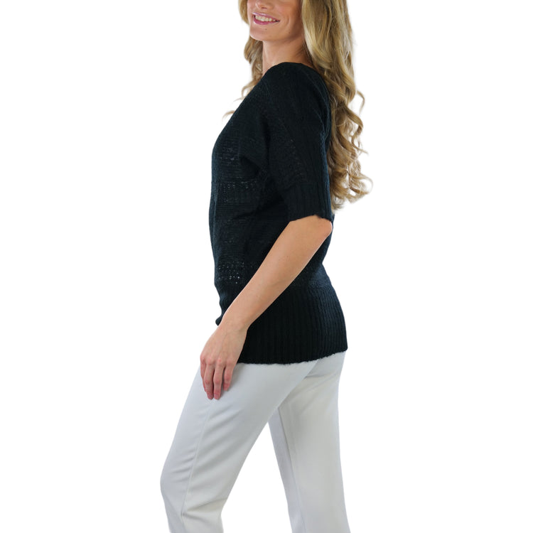 Women's Soft Knit V-Neck Sweater Warm Knit Tunic