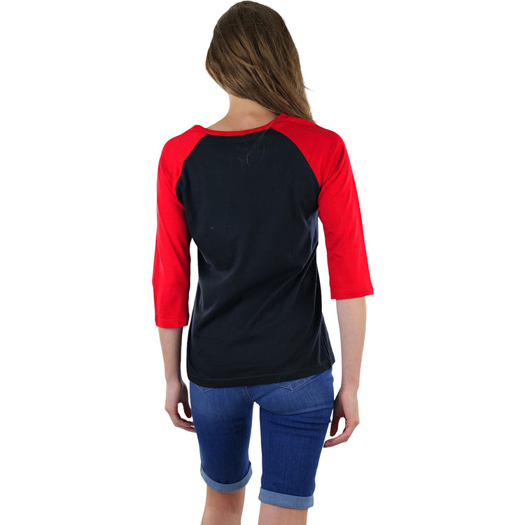 Women's Classic Two Color Cotton Baseball T-Shirts