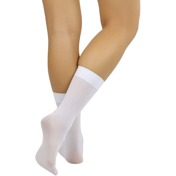 Women's Pack of 6 Solid Colored Trouser Ankle Socks