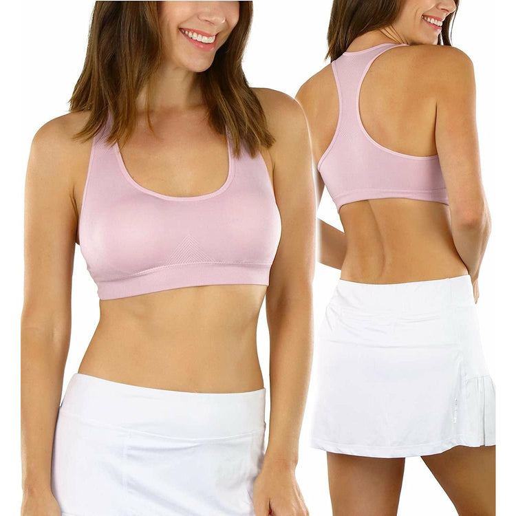 ToBeInStyle Women’s Pack of 6 Comfortable and Supportive Racerback Sports Bras