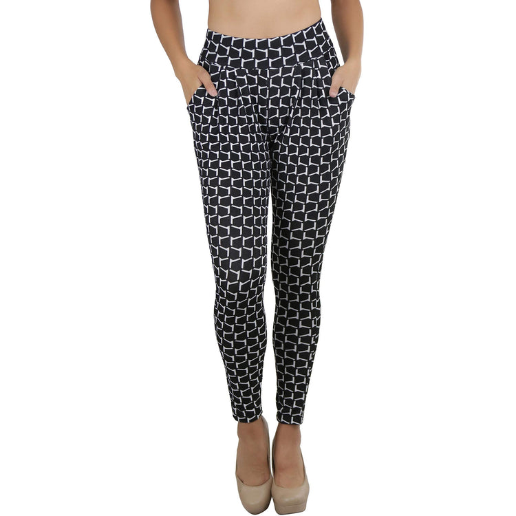 Women's Geometric Prints Pocket Pants