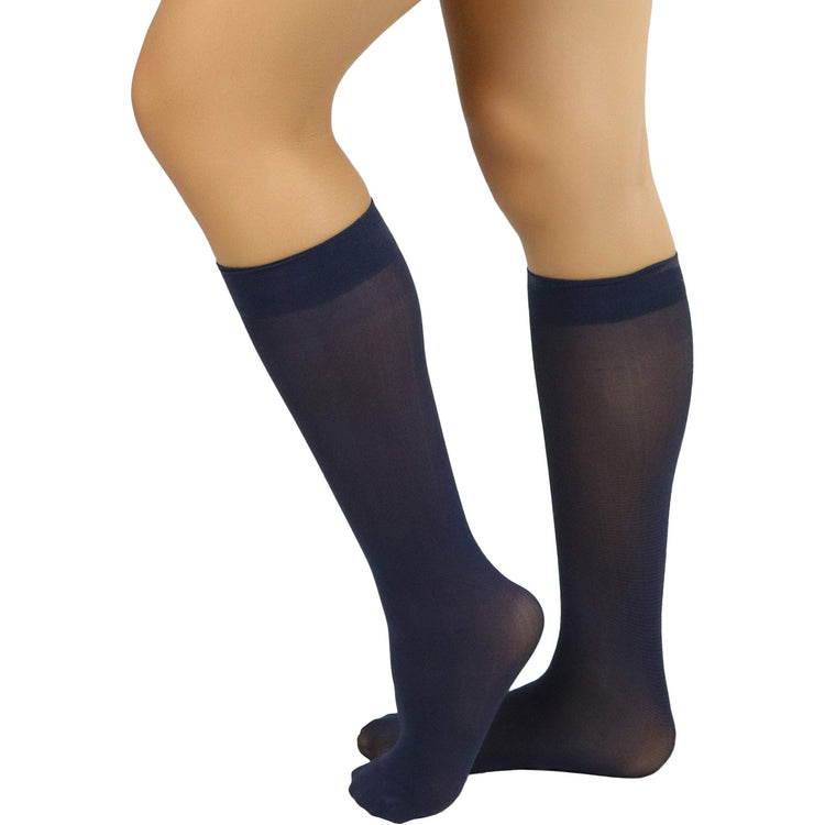 Womens Pack of 6 Knee High Trouser Professional Socks