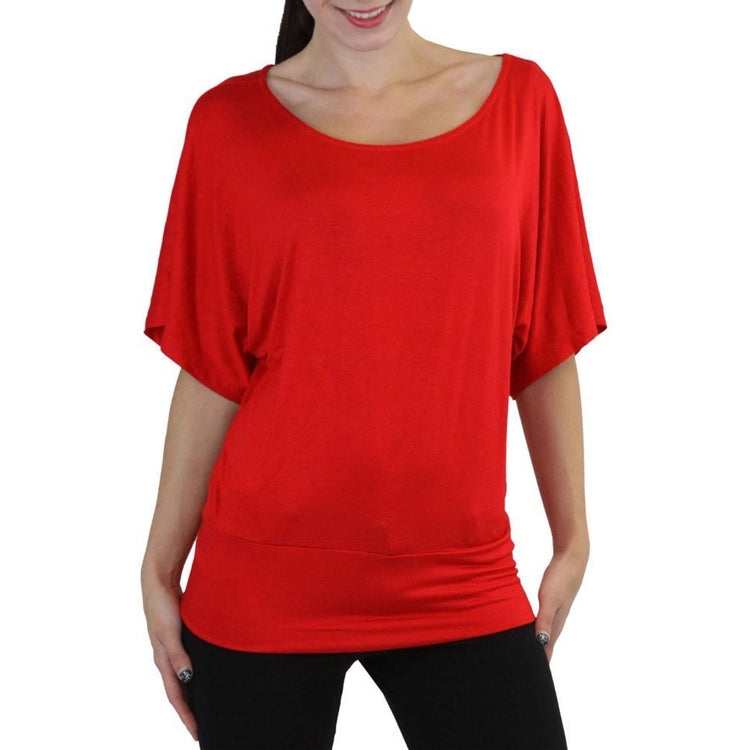 Women's Oversized Off The Shoulder Dolman Blouse