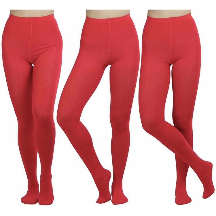 ToBeInStyle Women's Pack of 6 Footed Winter Tights