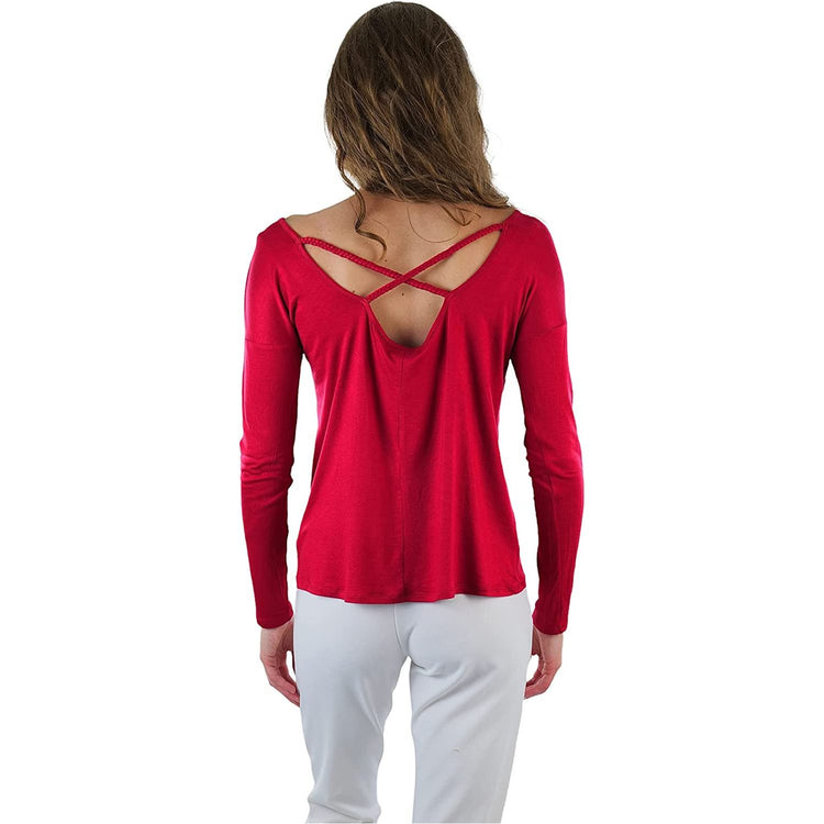 ToBeInStyle Women's Long Sleeve Round Crew Neck T-Shirt