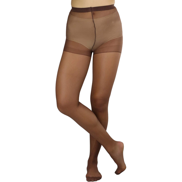Women's Pack of 6 Plain Full Length Pantyhose