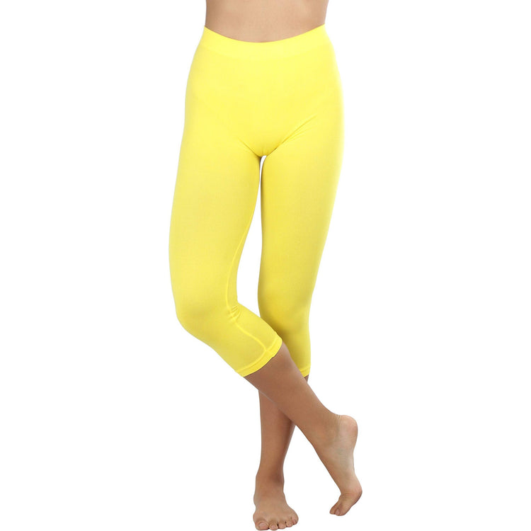 Women’s Capri Length Seamless Lightweight Stretch Leggings
