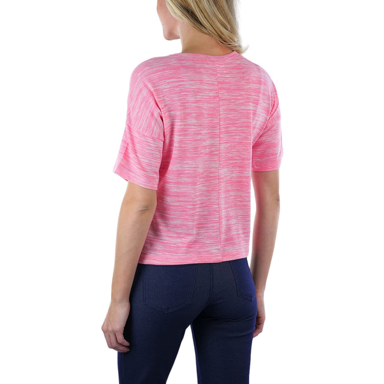 Women's Short Sleeve Hacci Sweater