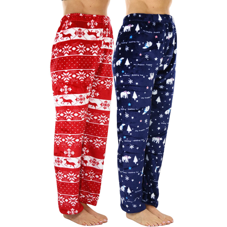 Women's Poly Fabric Ankle Length Pajama Bottoms
