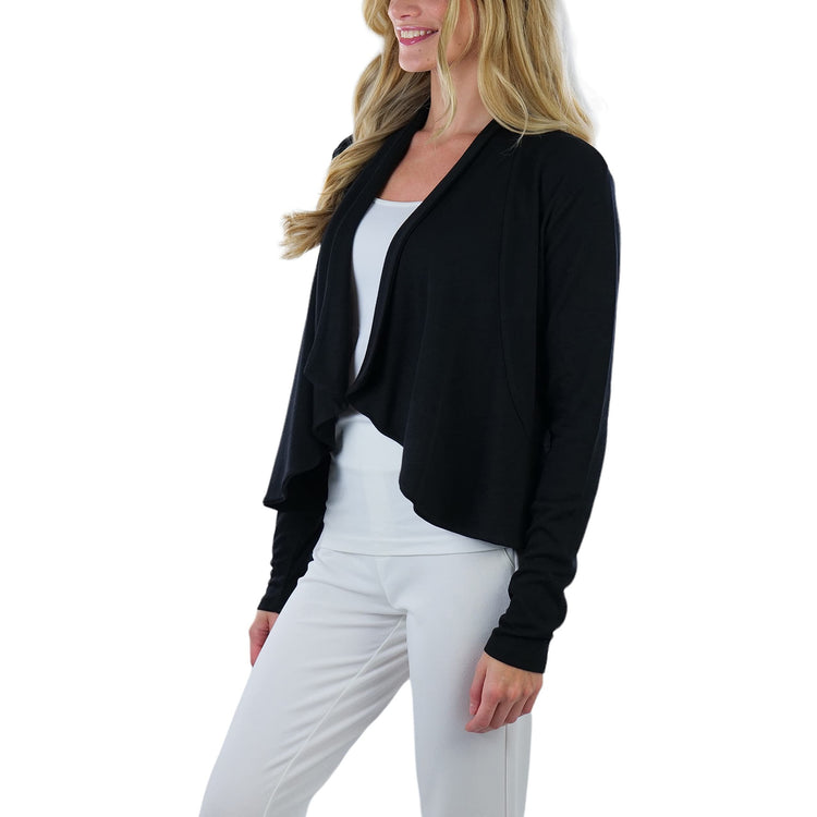 Women's Draped Front Cardigan