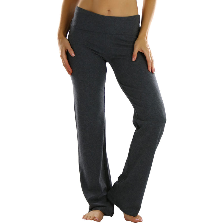 Women's Low Rise Sweatpants w/Fold-Over Waistband