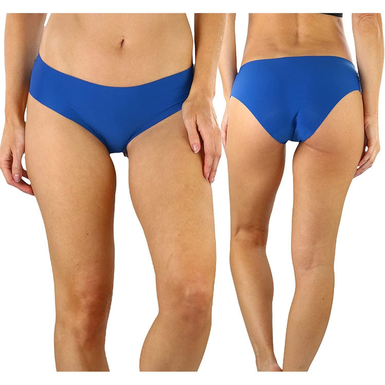 ToBeInStyle Womenโs Pack of 6 Comfortable No Panty Line Laser Cut Boyshorts