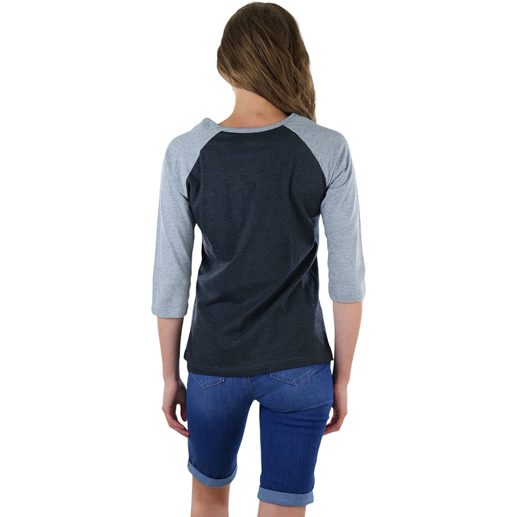 Women's Classic Two Color Cotton Baseball T-Shirts