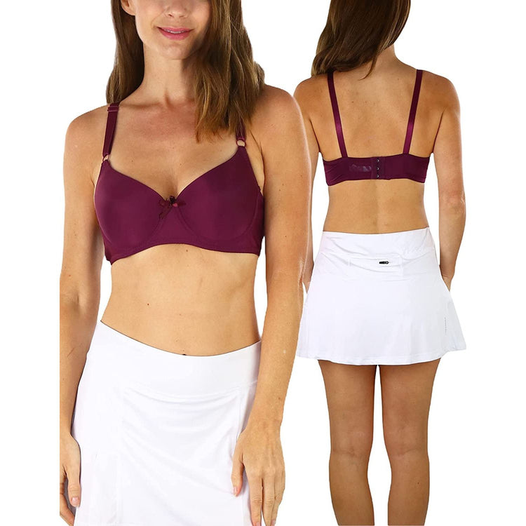 ToBeInStyle Women's Pack of 6 Smooth Peaches and Cream Deep Colored Bras