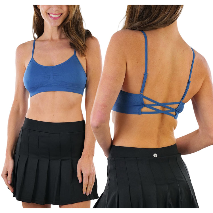 Women's Pack of 6 Strappy Cross Back Bras