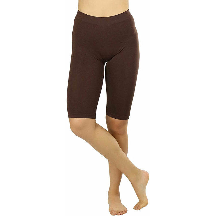 ToBeInStyle Women's Nylon 19" Knee Length Legging Shorts