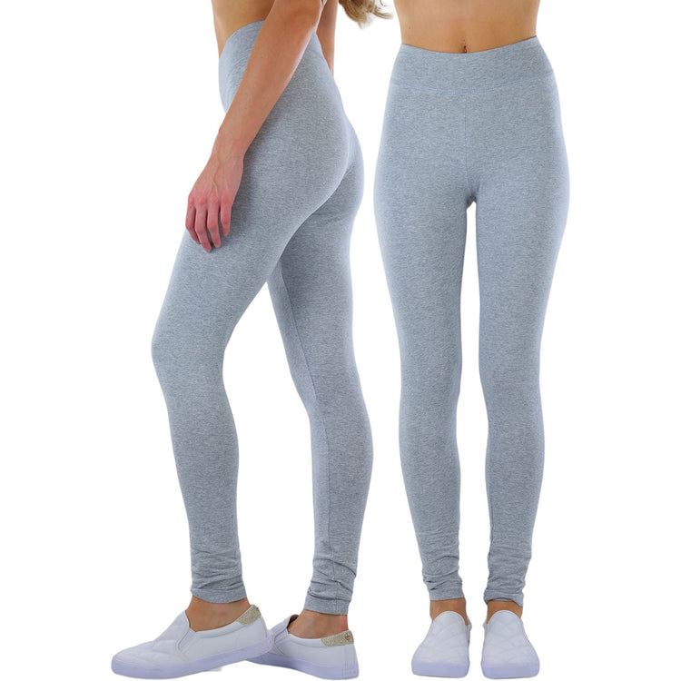 ToBeInStyle Women's Medium Weight Breathable Cotton-Spandex Leggings